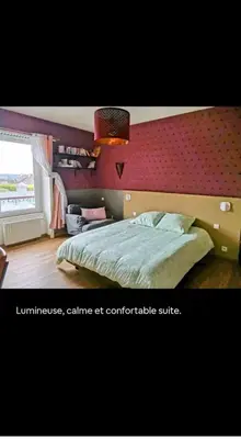 Un ou plusieurs lits dans un hébergement de l'établissement A quelques pas du moulin blanc