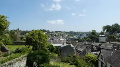 Vue générale sur Morlaix ou vue de la ville depuis l'appartement