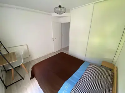 Un ou plusieurs lits dans un hébergement de l'établissement Magnifique appartement à deux pas du centre ville!