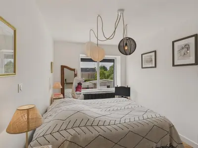 Un ou plusieurs lits dans un hébergement de l'établissement Maison pour 4 classée 3 étoiles - Terrasse - Guilvinec