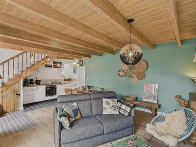 Cuisine ou kitchenette dans l'établissement Maison pour 4 classée 3 étoiles - Terrasse - Guilvinec
