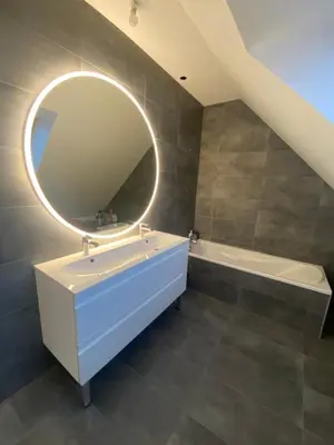 Salle de bains dans l'établissement Chambre chez Marjorie
