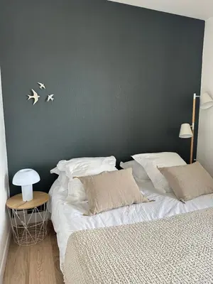 Un ou plusieurs lits dans un hébergement de l'établissement La cale du bord de mer