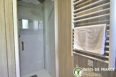 Salle de bains dans l'établissement La Closerie, Chambres d'hôtes