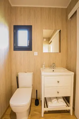 Salle de bains dans l'établissement La Closerie, Chambres d'hôtes