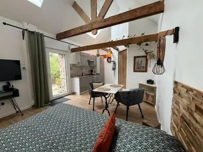 Cuisine ou kitchenette dans l'établissement La Grange de Marcel