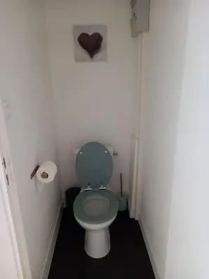 Salle de bains dans l'établissement Au coeur de Sainte-Christine