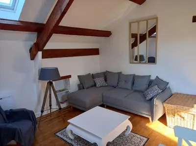 Coin salon dans l'établissement Au coeur de Sainte-Christine