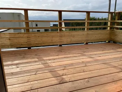 Balcon ou terrasse dans l'établissement PENTY Tregana