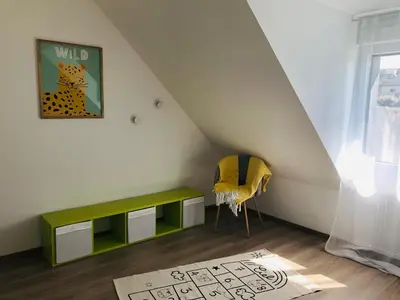 Coin salon dans l'établissement Maison d'exception ~ Vue Mer ~ 100m de la plage