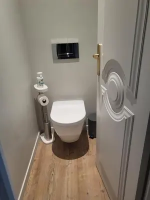Salle de bains dans l'établissement La Petite Perle de Quimper