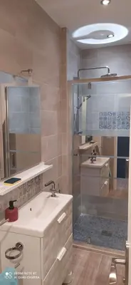 Salle de bains dans l'établissement 14 bis Les Gîtes Bigoudens