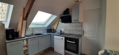 Cuisine ou kitchenette dans l'établissement 14 Ter Les Gîtes Bigoudens