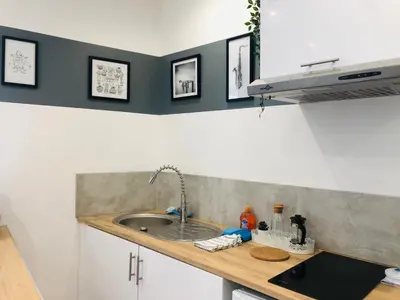 Cuisine ou kitchenette dans l'établissement Atelier Arthaud