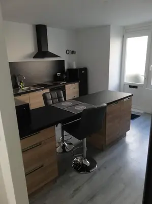 Cuisine ou kitchenette dans l'établissement Le charmant port de Morlaix à votre porte !