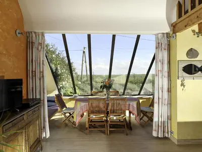 Balcon ou terrasse dans l'établissement Holiday home in Sibiril near sandy beaches