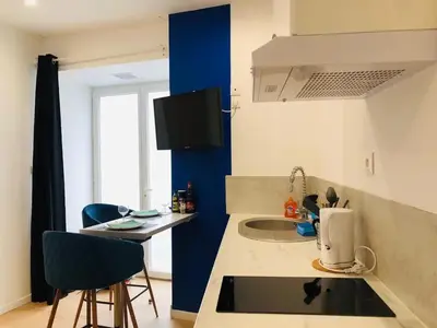 Cuisine ou kitchenette dans l'établissement Atelier Tabarly