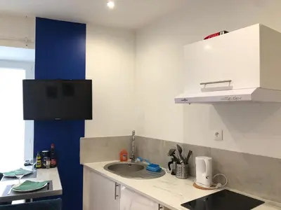 Cuisine ou kitchenette dans l'établissement Atelier Tabarly