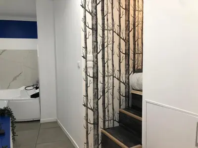 Salle de bains dans l'établissement Atelier Tabarly