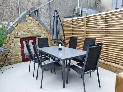 Terrasse ou espace extérieur de l'établissement Maison de ville - Plage à pied
