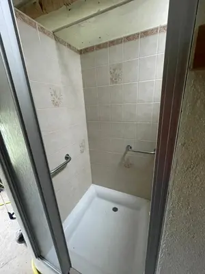 Salle de bains dans l'établissement Ty Mimi