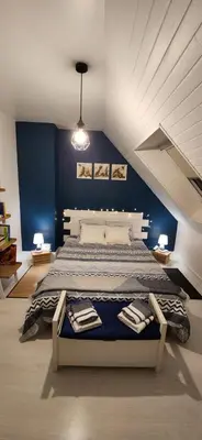 Un ou plusieurs lits dans un hébergement de l'établissement Chambres chez Emmanuelle entre 2 Abers