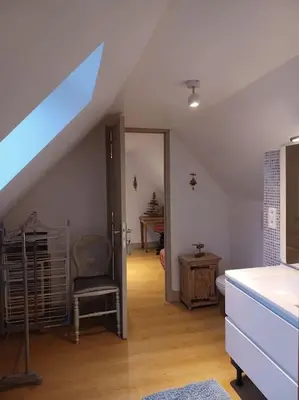 Un ou plusieurs lits dans un hébergement de l'établissement Petite maison bretonne pour 4 personnes