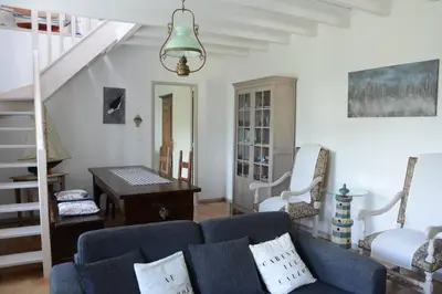 Coin salon dans l'établissement Petite maison bretonne pour 4 personnes
