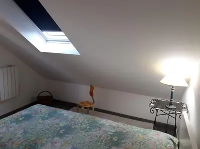 Un ou plusieurs lits dans un hébergement de l'établissement STAYHOME BZH - Vue sur les étoiles