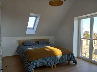Un ou plusieurs lits dans un hébergement de l'établissement Gîte Versant Ouest, 700 m des plages.