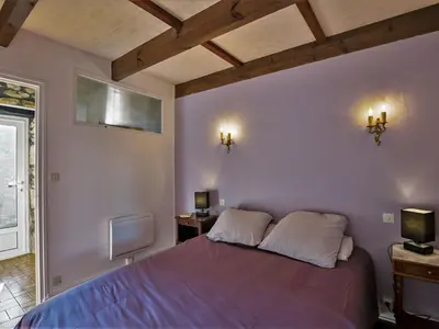 Un ou plusieurs lits dans un hébergement de l'établissement Holiday Home Ty Lez by Interhome