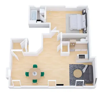 Plan de l'établissement Brest Centre - Appartements - Le Vauban - Lumineux - Centre Ville - Proche Boutiques et Restaurants