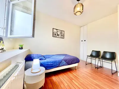 Un ou plusieurs lits dans un hébergement de l'établissement Brest Centre - Appartements - Le Vauban - Lumineux - Centre Ville - Proche Boutiques et Restaurants