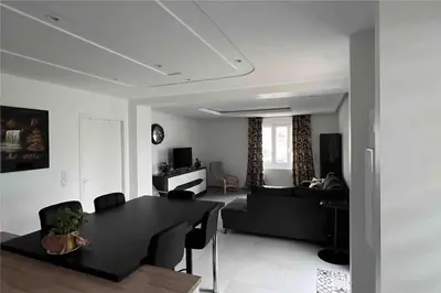 Coin salon dans l'établissement Appartement brest st-marc 6-8personne 2min centre