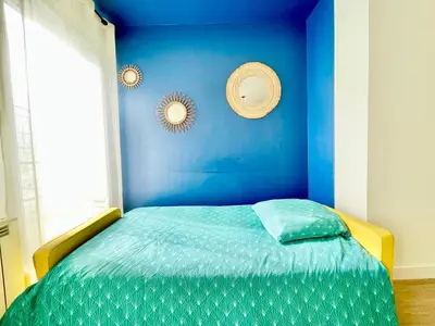 Un ou plusieurs lits dans un hébergement de l'établissement Brest - Le Gestin - Appartements - Lumineux - Tout Confort - Fibre Internet