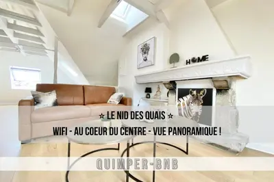 Plan de l'établissement LE NID DES QUAIS - Vue Panoramique au cœur de la ville - Wifi - Entrée autonome