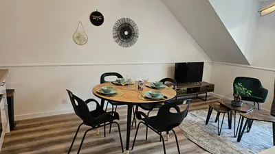 Coin salon dans l'établissement Logements neufs à Bannalec Centre