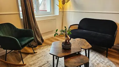 Coin salon dans l'établissement Logements neufs à Bannalec Centre