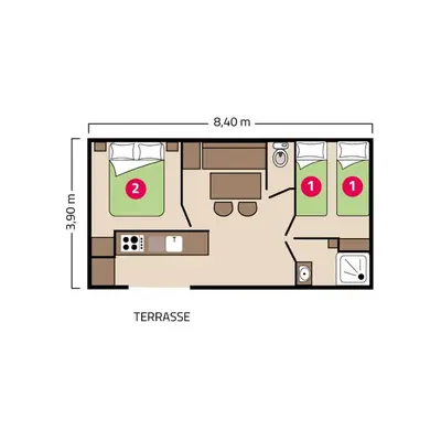 Plan de l'établissement Camping la Corniche