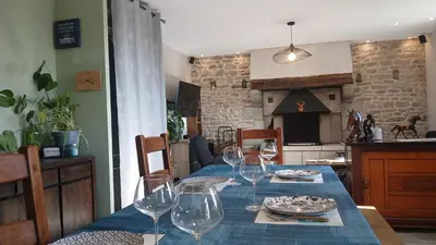 Coin salon dans l'établissement Manoir de kerozet - Chambres chez l'habitant - 3 chiens