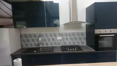 Cuisine ou kitchenette dans l'établissement Ty-garde