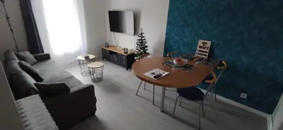 Coin salon dans l'établissement Relais De La Tour