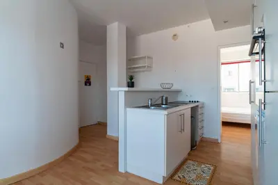 Cuisine ou kitchenette dans l'établissement France - Appt pour 4 proche plage
