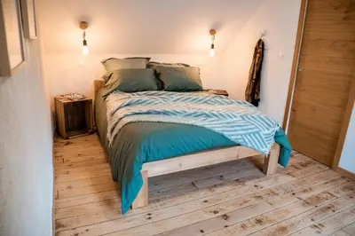 Un ou plusieurs lits dans un hébergement de l'établissement Cottage Breton - Gîte de Charme en Centre Finistère (Situation idéale)