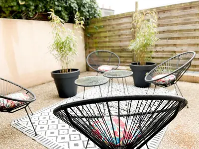 Terrasse ou espace extérieur de l'établissement Jacuzzi au Cocon brestois