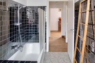 Salle de bains dans l'établissement À 600m de la plage, maison pour 6 avec terrasse