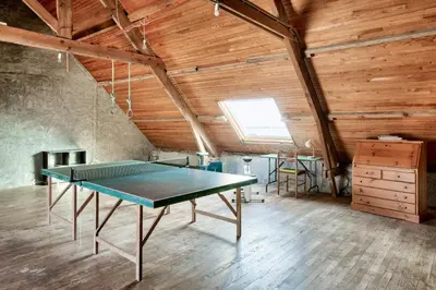 Tennis de table au sein de l'établissement À 600m de la plage, maison pour 6 avec terrasse ou à proximité
