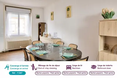 Plan de l'établissement À 600m de la plage, maison pour 6 avec terrasse