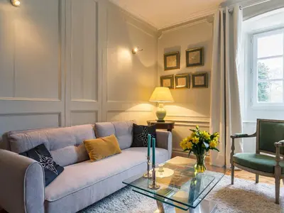 Coin salon dans l'établissement Apartment Zenaïde by Interhome