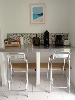Plateau bouilloire dans l'établissement maison de vacances locquirec